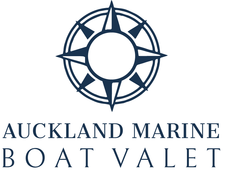 Auckland Marine Boat Valet Logo Navy